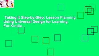 Taking it Step-by-Step: Lesson Planning Using Universal Design for Learning  For Kindle