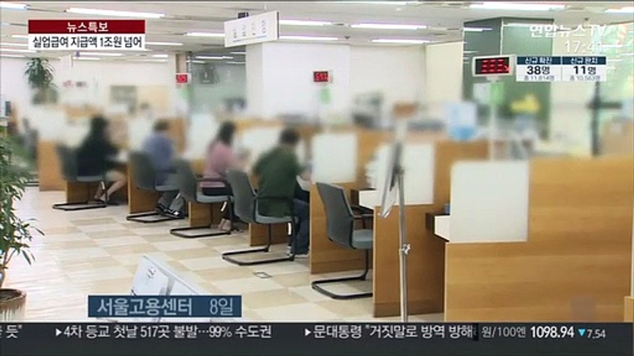 코로나 한파에 실업급여 지급액 1조원 첫 돌파