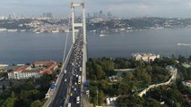 15 Temmuz Şehitler Köprüsü girişinde trafik yoğunluğu