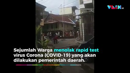 Warga Tolak Petugas Medis untuk Rapid Test COVID-19