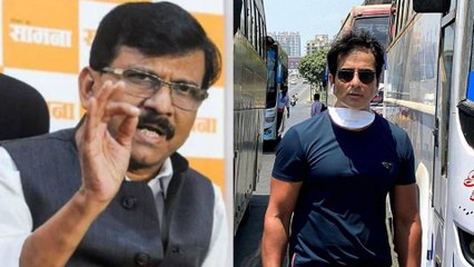 Скачать видео: Shiv Sena leader Sanjay Raut u-turn on Sonu Sood