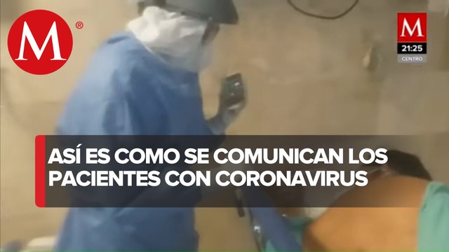 Videollamadas una forma de tener comunicación con pacientes con covid-19