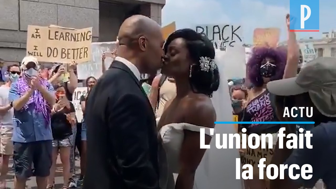 Mort de George Floyd : un couple célèbre son mariage en pleine manifestation Black Lives Matter