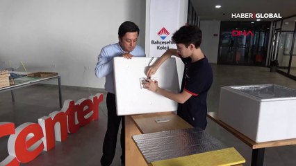 Ortaokul öğrencisi, maskenin 50 kez kullanımını sağlayan sterilizasyon kutusu üretti