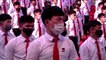 North Korean students protest against defector leaflets