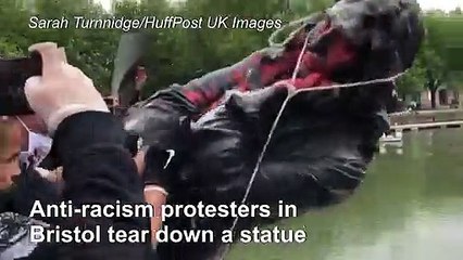 UK slave trader's statue toppled in anti-racism protests