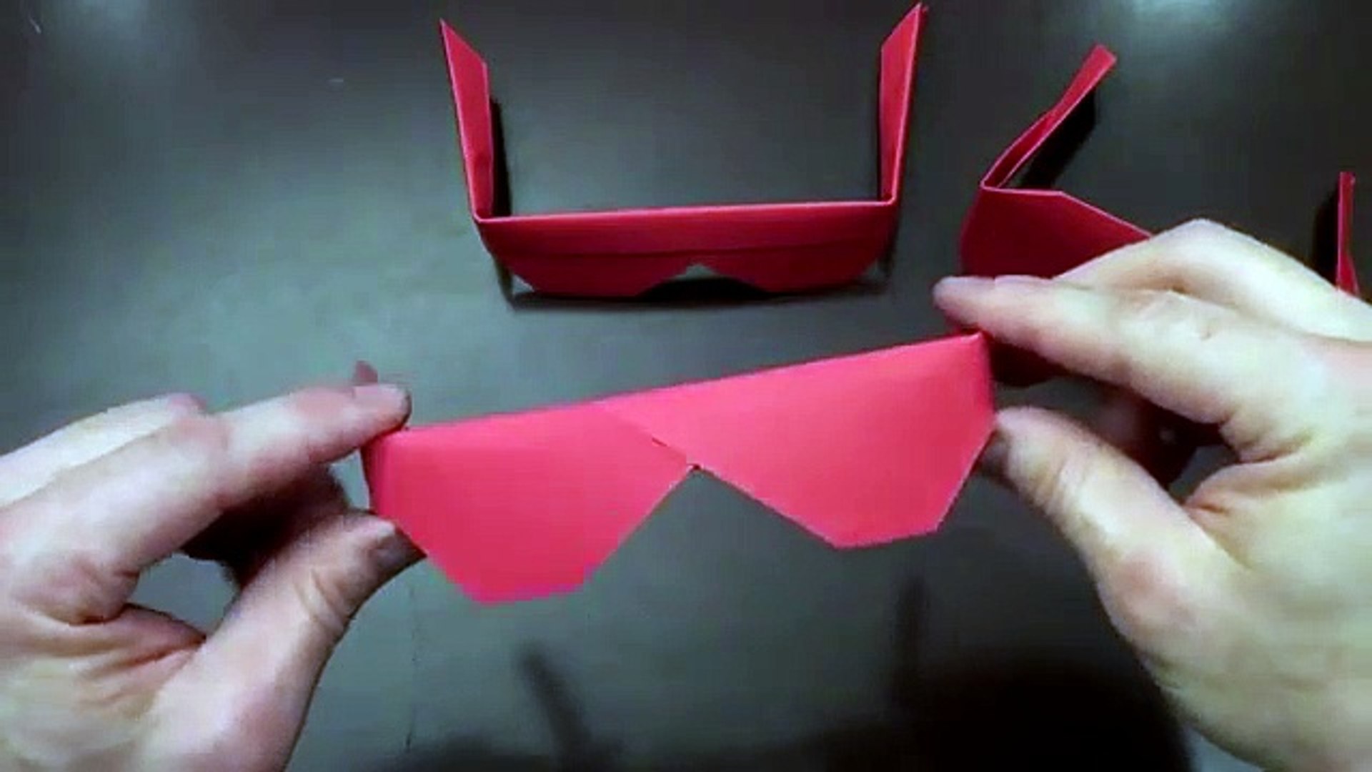 Origami Sunglasses. How To Make Traditional Origami Sunglasses - video  Dailymotion