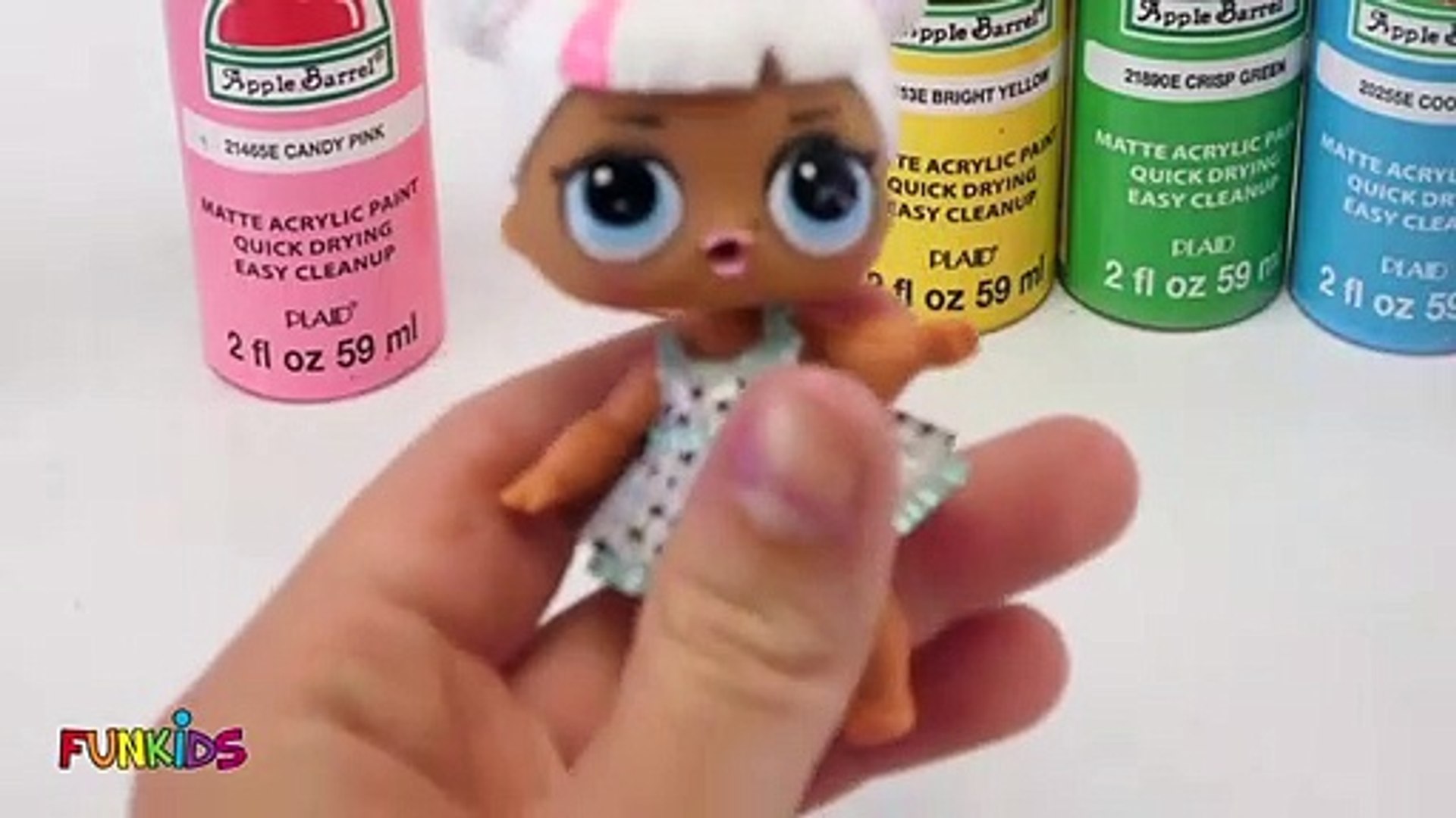 Rainbow BB DIY with LOL Surprise Custom Makeover Painting Video