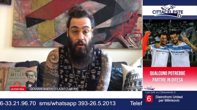 Giovanni Bartocci a CITTACELESTE TV: Ecco cosa chiedono gli americani