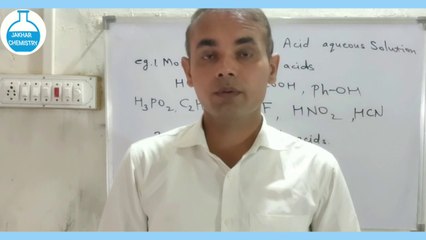 PH of Weak Acids || Ionic Equilibria