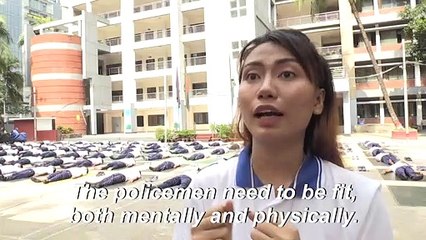 Bangladesh police turn to yoga to boost health during pandemic