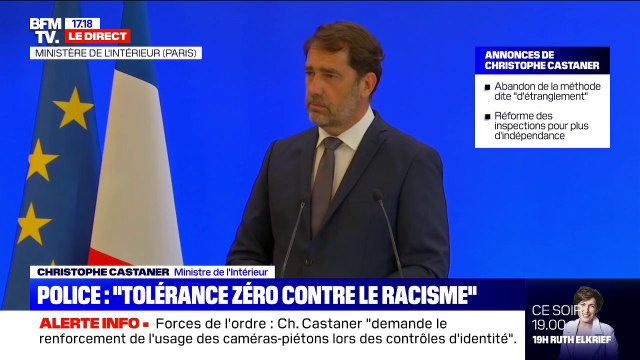 Castaner sur les groupes Facebook: Je refuse de dire que l'institution est raciste, mais il y a des policiers racistes