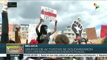 Belgas se solidarizan contra la violencia sistémica racial en EE.UU.