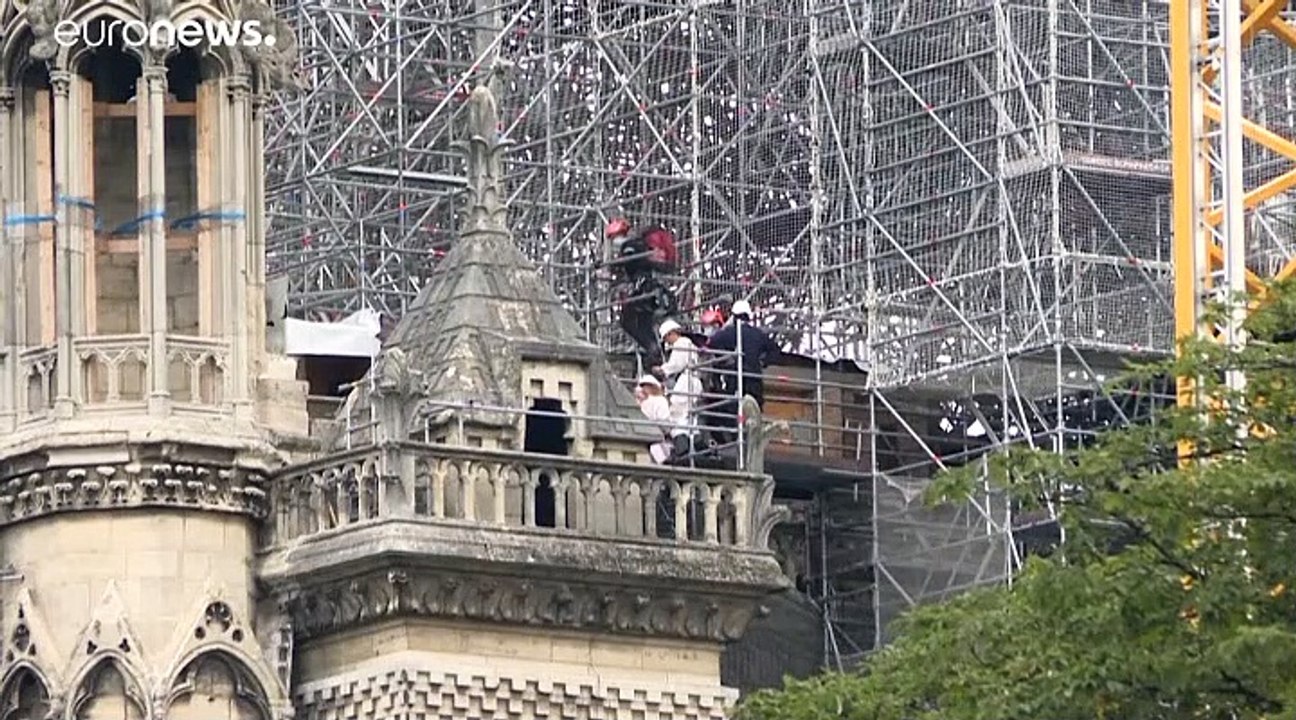 Démontage de l'échafaudage de Notre-Dame de Paris : une opération à risques