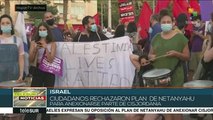 Miles de israelíes protestas contra el plan de anexión de Cisjordania