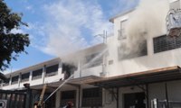 Prato - Incendio in azienda tessile a San Giusto (08.06.20)