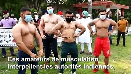 En Inde, tous muscles dehors pour réclamer la réouverture des salles de sport