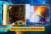 Vecinos de Santa Beatriz denuncian constantes robos