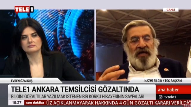 Gazeteciler Cemiyeti Başkanı Nazmi Bilgin: 2 gazetecinin gözaltına alınması gerçeklerden korkunun göstergesidir