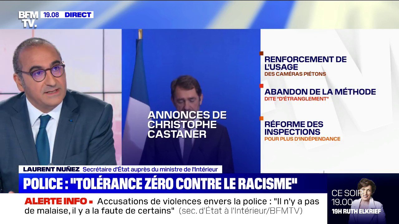 Laurent Nuñez: "Nous avons eu 30 enquêtes judiciaires en 2019 pour des faits de racisme" dans la police