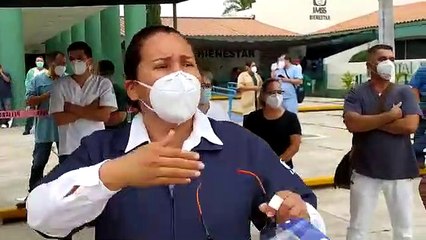 Personal del Hospital Rural de Villa Unión se manifiesta para exigir equipo de protección