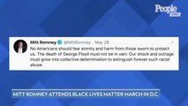 Mitt Romney Joins Black Lives Matter Protest in Washington, D.C., as Trump Mocks Him