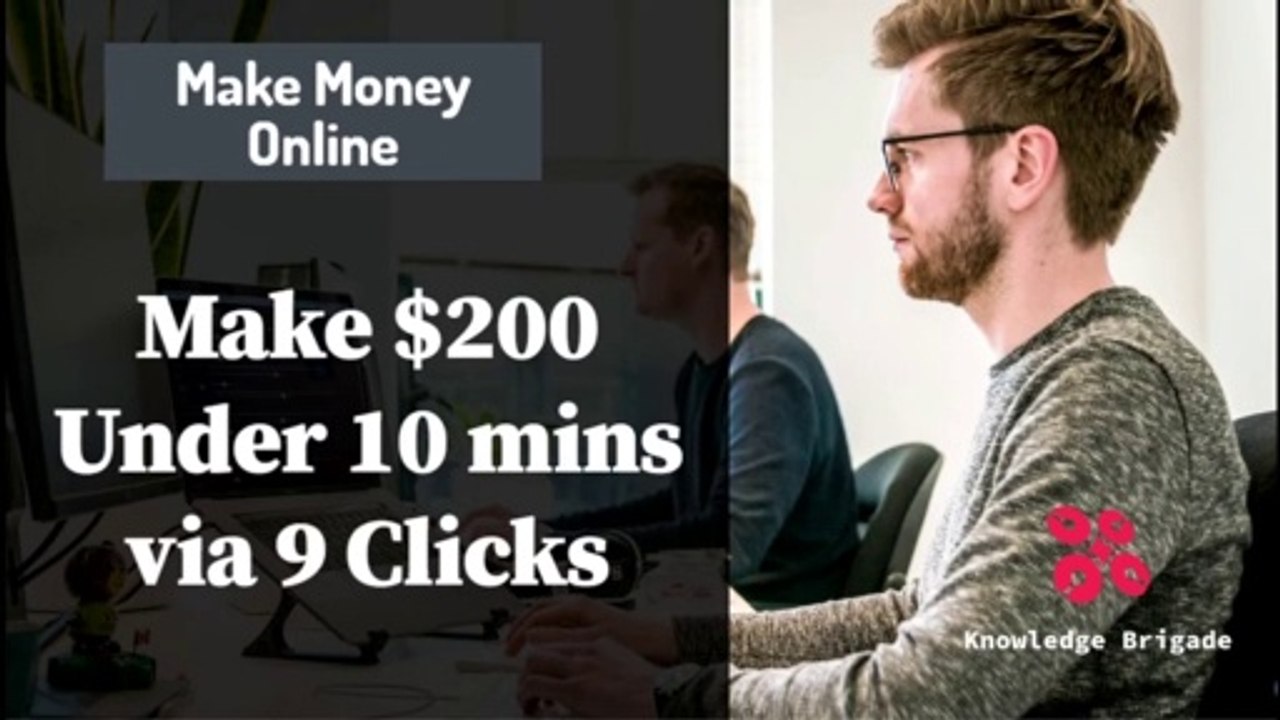 Earn Money Online $200 in 10 mins- Make Money from Home 2020 without Investment (Make Money Online)