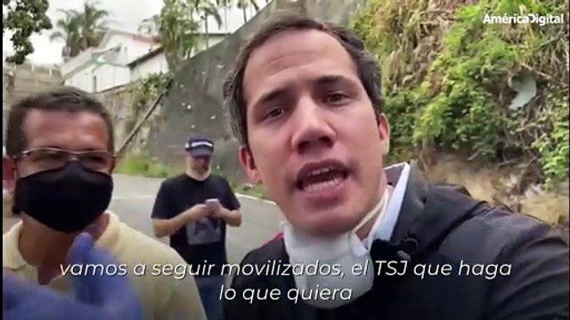 Guaidó reaparece en calles de Caracas tras rumores de protección diplomática