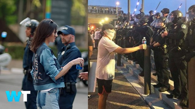 Black Lives Matter Protestors Jokingly Recreate Kendall Jenner Pepsi Commercial