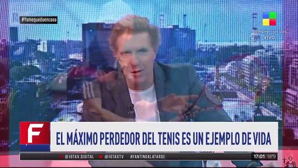 El máximo perdedor del tenis es un ejemplo de vida