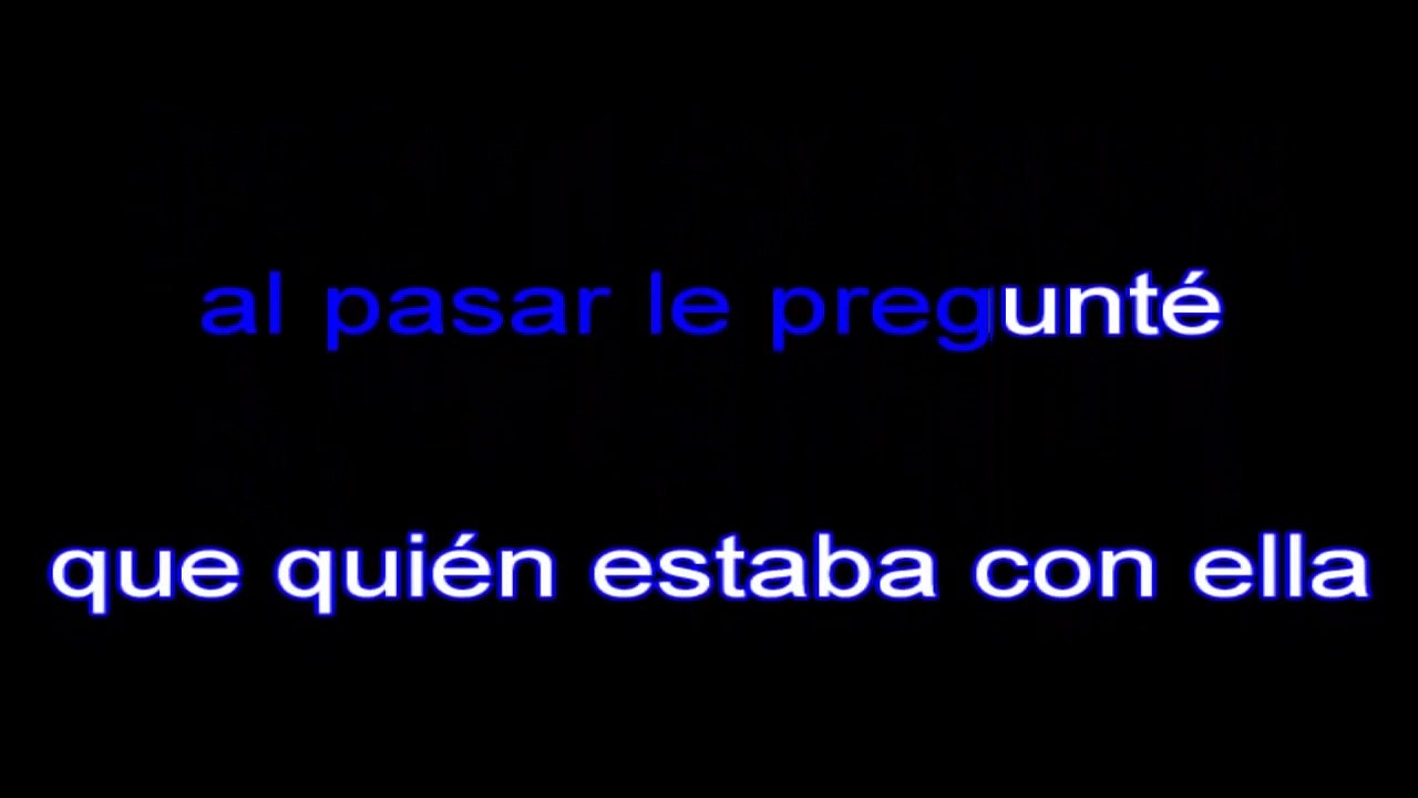 A LA ORILLA DE UN PALMAR - LETRA - KARAOKE