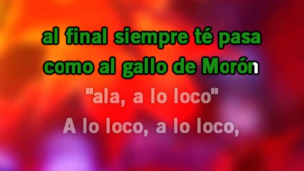 a lo loco - celia cruz - karaoke - letra