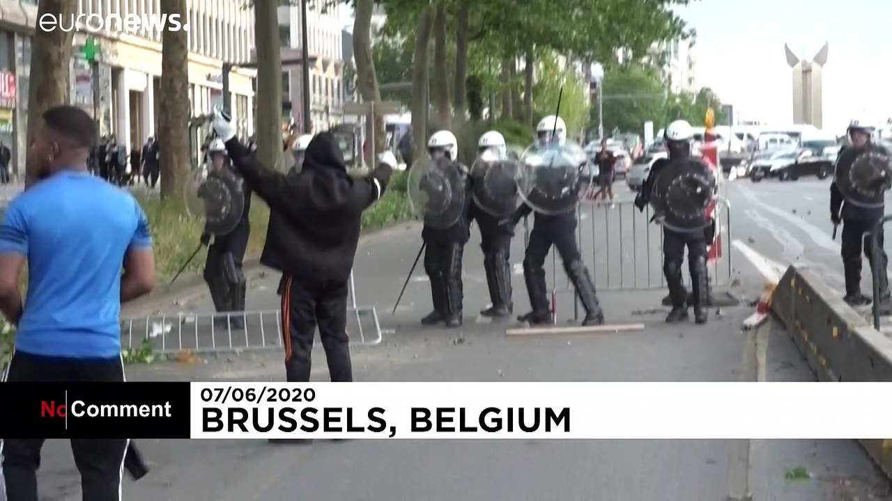 Gewaltausbrüche in brüssel
