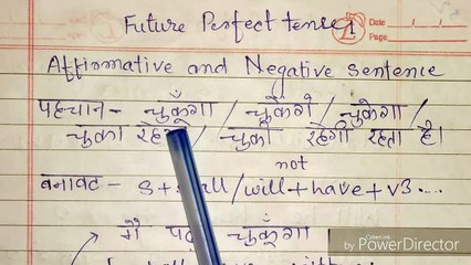 Tải video: future perfect tense affirmative and negative hindi sentences with examples, Future perfect tense explained in hindi with examples,Future tense explained in hindi in detail,How to learn future perfect tense in hindi,Best way to learn future perfect tense