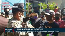 Puluhan Warga Unjuk Rasa Tolak Rapid Test Covid-19 di Kediri