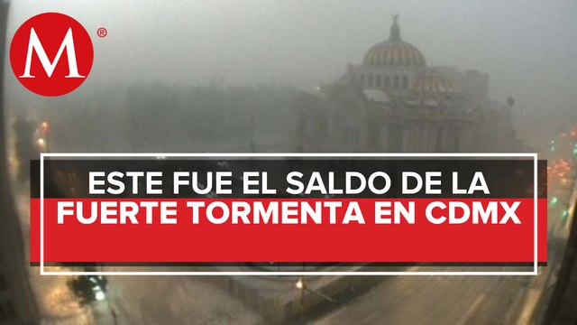 Tormenta en CdMx dejó al menos 16 encharcamientos: secretaria de Protección Civil
