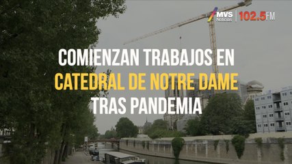 Comienzan trabajos en Catedral de Notre Dame tras pandemia