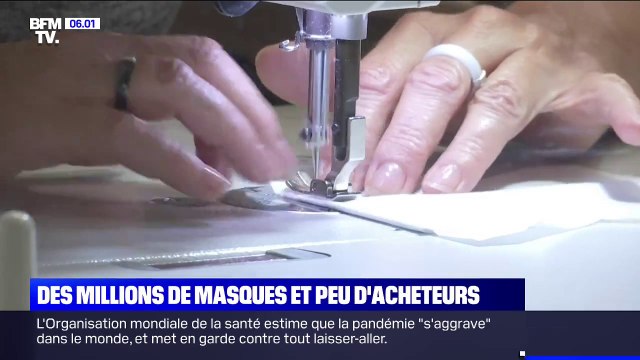 Des entreprises françaises souhaitent que l'État rachète leur surproduction de masques
