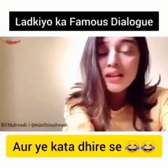 Girl's famous dialogue 