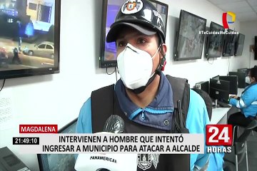 Detienen a sujeto que habría intentado atacar con machete a alcalde de Magdalena del Mar