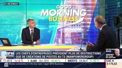 Alain Roumilhac (ManpowerGroup France) : Baisse de 11% des intentions d'embauches au T3 - 09/06