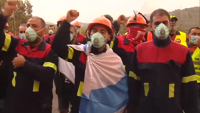 Nueva concentración de trabajadores de Alcoa en Lugo para evitar los 500 despidos que plantea la empresa