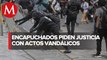 Siguen los actos vandálicos en manifestaciones de la CdMx