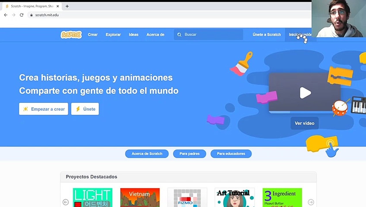 Taller crear cuenta Scratch