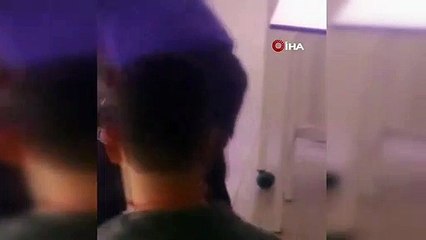 Tekstil atölyesinde yılan paniği kamerada