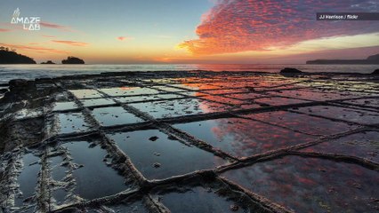 Mother Nature Made This Stunning, Geometric Rock Formation in Australia