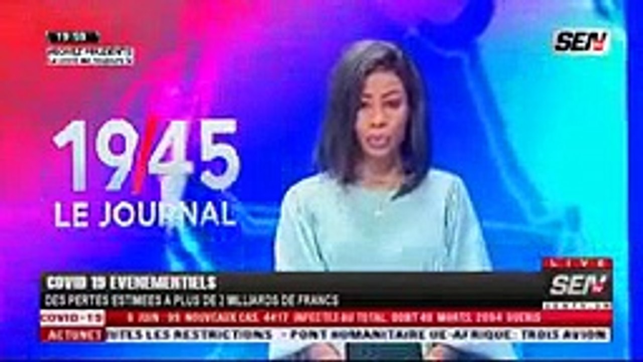 Jt du 19h45 sur SenTv