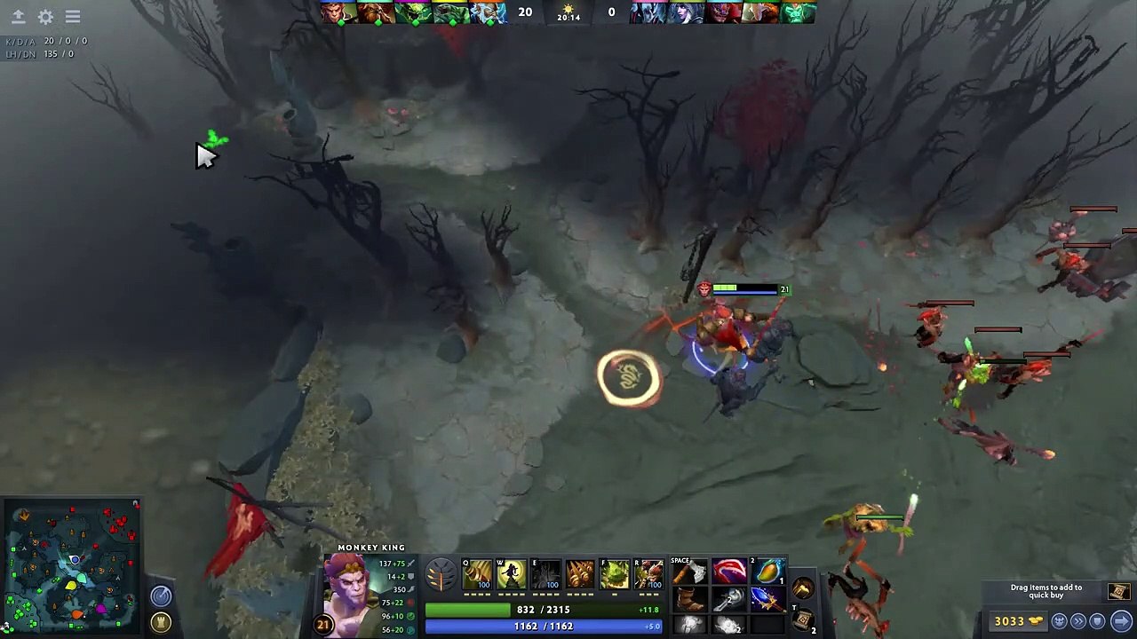 HOW TO TRANSFORM MONKEY KING INTO ROSHAN BY ONE CLICK IN DOTA 2 __ MK CONVERTED TO RS __ Time2Go