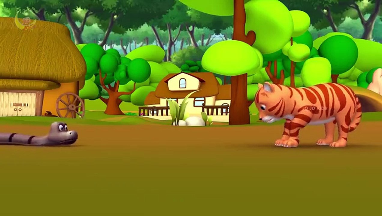 Rabbit and Peacock's Fight Story - खरगोश और मोर की लड़ाई हिन्दी कहानी - 3D JOJO Kids Moral Stories