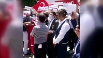 15 Temmuz gazileri ve şehit yakınları ödenmeyen paraları için eylem yaptı